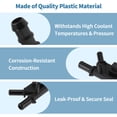 thumbnail image 4 of Conector de manguera de refrigerante del motor Unique Bargains para Toyota para Scion xB 2008-2015, conector de manguera de refrigerante del radiador de plástico No.1626421090 negro 1 pieza, 4 of 7