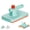 Green, variant on No-Touch Snap Grip Mini Mop Wet Dry Desktop Cleaning Brush, Green | One-press no-touch snap grip mini mop with shark teeth clip, fits 99% wipes & cloths, wet dry for multi-surface cleaning