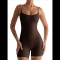 thumbnail image 3 of de Entrenamiento para Mujer, Sin Mangas, con Espalda Descubierta, Control de Abdomen, para Yoga, Color Marrón, Talla S, 3 of 10