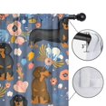 thumbnail image 4 of Blackout Kids Curtains,Dachshund and Flower Childrens Insulated Curtains Set Of 2,Bedroom Essentials,Toddler Room Decor 42"x63"(106x160cm), 4 of 4