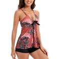 thumbnail image 3 of Trajes de baño para mujer,Traje de baño de dos piezas Traje de baño de dos piezas de moda Trajes de baño con cuello en V Acabado de lujo, 3 of 7