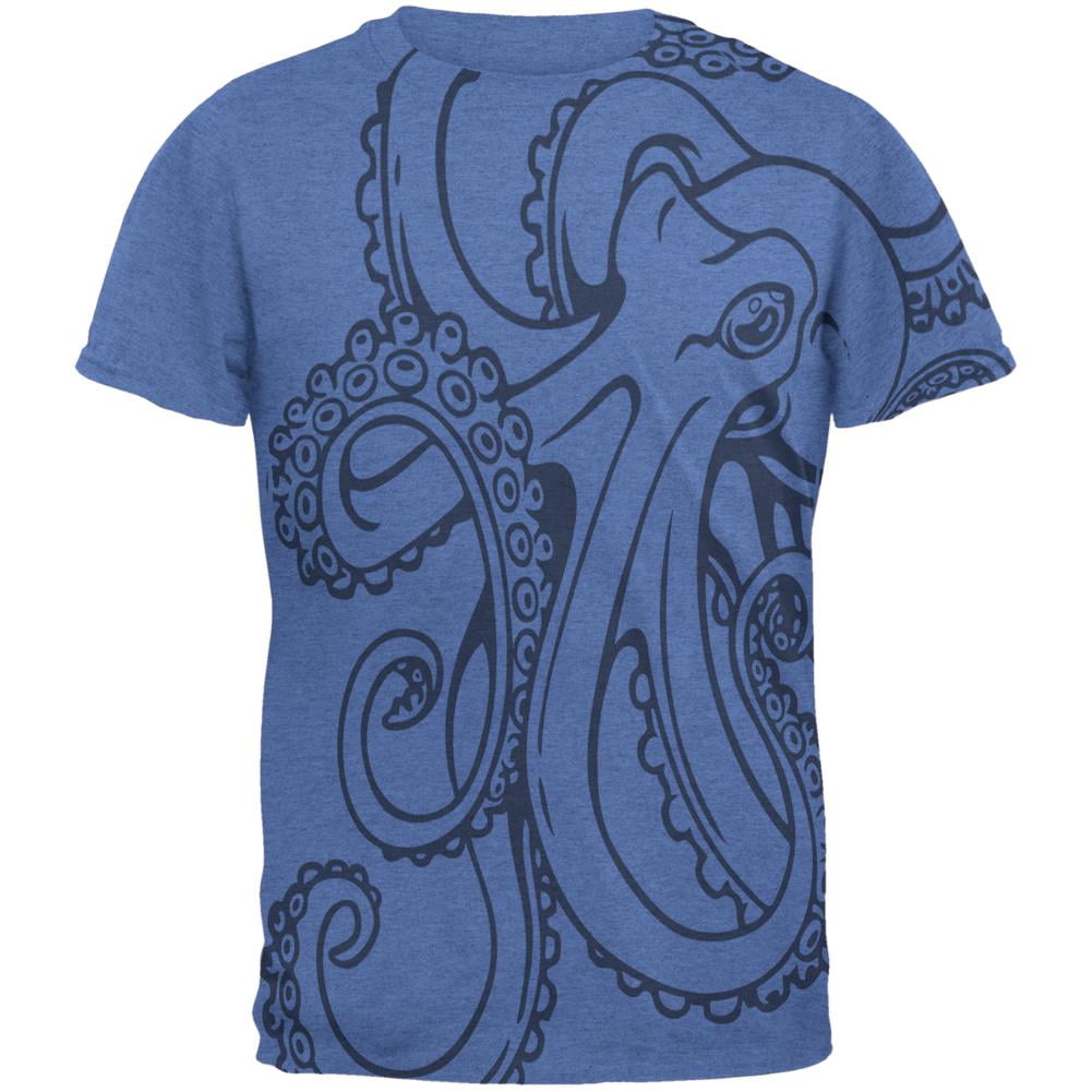 men's shirt with octopus print