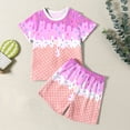 thumbnail image 4 of CONROSES Baby Boys Summer Outfit Set Ice Cream Graphic Short Sleeve T-Shirt Shorts Clothes Sets for Kids, Sizes 9-10 Years, 4 of 6