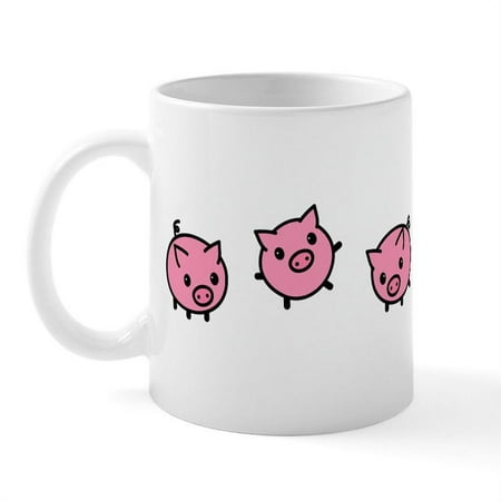 

CafePress - Playful Pigs Mug - 11 oz Ceramic Mug - Novelty Coffee Tea Cup
