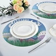 thumbnail image 4 of GZHJMY Easter Eggs Round Placemasts Set of 4, Non-Slip Heat Resistant Place Mats Washable Kitchen Dining Table Mats, 15.4", 4 of 5