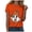 Orange, variant on Duqingm Halloween Shirts for Women Fall Tee Shirt Funny Graphic Tshirt Clothes,2XL