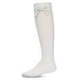 thumbnail image 2 of SlimMe  Ribbed Bow Knee-High Socks - Girls - Female, 6, Navy, 2 of 6