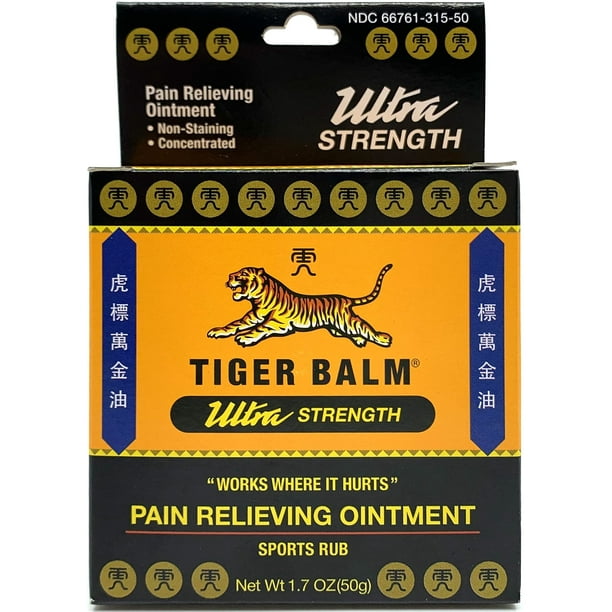 Tiger Balm Pain Relieving Ointment, Sports Ultra, 50g Professional Size