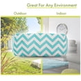 thumbnail image 3 of Majestic Home Goods Bolster Pillow Chevron Teal, 3 of 5