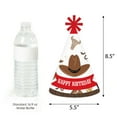 thumbnail image 3 of Big Dot of Happiness Western Hoedown - Cone Happy Birthday Party Hats for Kids and Adults - Set of 8 (Standard Size), 3 of 7