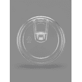 thumbnail image 2 of PET Sippy Lid 98mm (Clear) for 12oz - 24oz PET Cold Cups (Recyclable) 1000 unit/Pack, 2 of 5