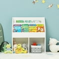 thumbnail image 3 of Gymax Bibliothèque en Bois pour Enfants Armoire de Rangement pour Jouets Organisateur, 3 of 10