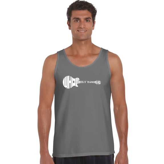 LA Pop Art Men's Word Art Tank Top - Whole Lotta Love