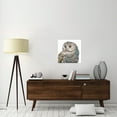 thumbnail image 2 of Global Gallery's 'Beautiful Owls I Pastel Crop' by Daphne Brissonnet Stretched Canvas Wall Art, 2 of 4