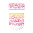 thumbnail image 2 of HELLHERO White Butterfly Stylish Gifts Elastic Fabric Toilet Seat Lid Cover Adjustable Stylish Round Toilet Lid Dust Cover Elastic Bottom for Hotel Home, 2 of 6