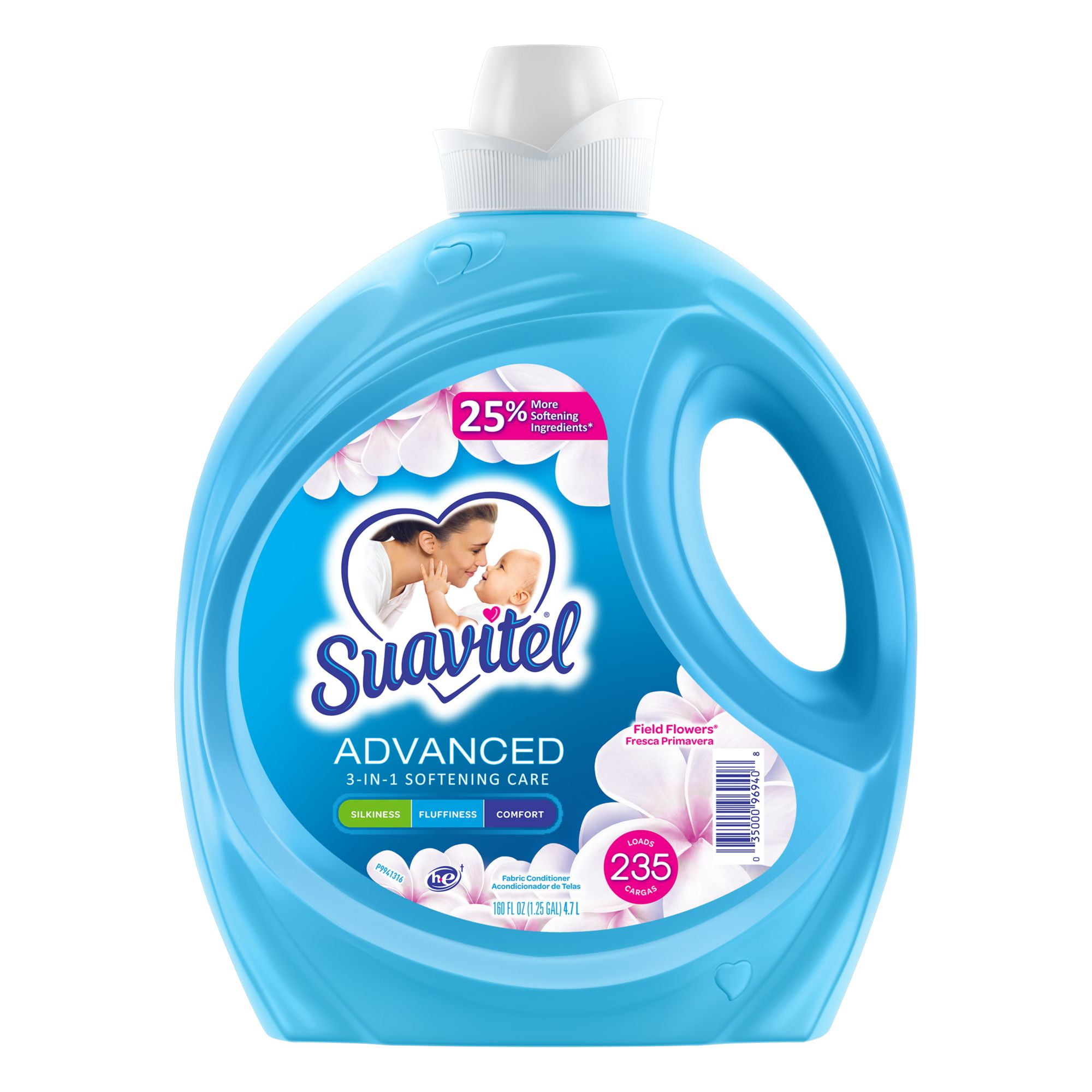 Suavitel Field Flowers Advanced Liquid Fabric Softener, 165 Fluid
