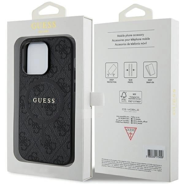 ●That Mobsta Guess Guess 4G Collection Leather Metal Logo with MagSafe Hard