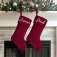 thumbnail image 3 of 1Pcs 20 Inches Versatile Wine Red Christmas Stocking | Soft Velvet Burgundy Stocking – Gothic/Traditional Decor for Family, Parties, Offices, 3 of 5