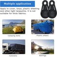 thumbnail image 5 of Paquete de 20 pinzas para lona móviles para acampar al aire libre, tienda de campaña, toldo, pancarta, cubierta, lonas y láminas de plástico, 5 of 5