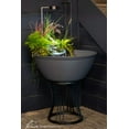 thumbnail image 5 of Aquascape 13.25” x 13.25” x 16” Black Metal Plant Stand, 5 of 6