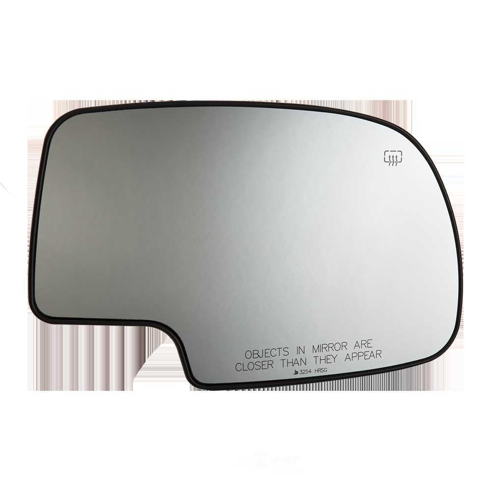 Burco Side View Mirror Replacement Glass with Motor Mount Plate - Clear Glass - 3254HRSG
