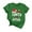 Green, variant on Christmas Shirt Women Christmas Womens Fashion Short Sleeve Casual Cute Holiday Shirt