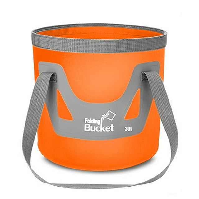 Seau d'Eau Pliable 20L Seau Pliant Conteneur de Stockage d'Eau pour Camping Randonnée Voyage Pêche Lavage