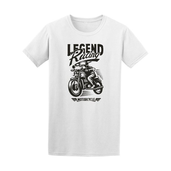 Biker Motorcycle Silhouette Tee Men's -Image by Shutterstock