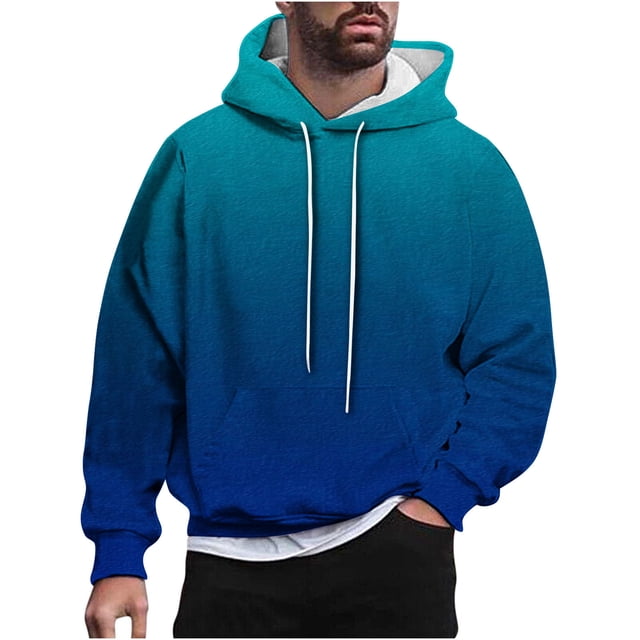 Rbaofujie Chemises à Manches Longues pour Hommes Chandails en Molleton à Capuche Mode Décontractée Col Rond Imprimé Chandail Manches Longues Hauts Chandails en Molleton Chandails en Molleton pour Hommes