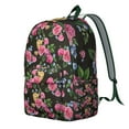 thumbnail image 2 of Retro Rustic Sunflower Backpack&nbsp;- Farmhouse Country Waterproof Bookbag, Yellow Floral Pattern with Wildflowers & Bee Illustration, 2 of 5