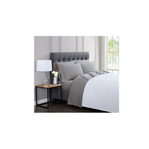 London Fog 6Piece Full Size Luxury Sheet Set, Grey