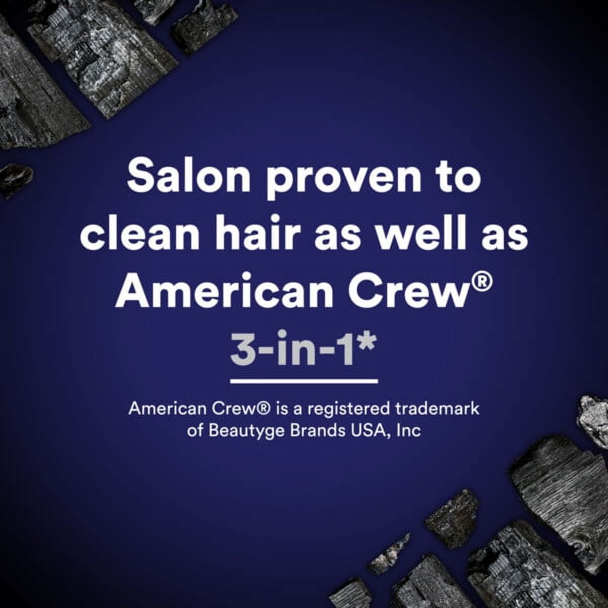 (6 pack) Suave Professionals Men 3-in-1 Shampoo, Conditioner & Body Wash, Charcoal, 40 fl oz