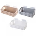 thumbnail image 3 of Punch-free Shelf Wall-mounted Storage Basket Kitchen Bathroom Living Room Storage Shelf, 3 of 6