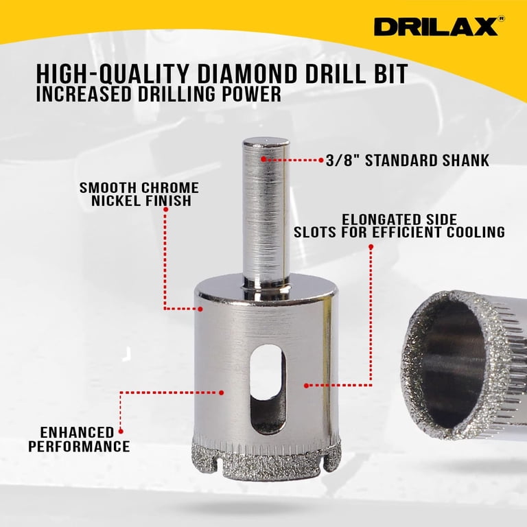 Big Sale]🛒6pcs Diamond Core Drill Bits SetHex Shank Ceramic Tile Hole Saw Kitcarbide Tipped Drill Bit Settile Hole Saws Vacuum Brazed Hole Saw I4470551631