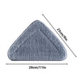 thumbnail image 5 of Fregona triangular giratoria de 360° ajustable con paño de microfibra grande - Reemplazo de fregona para limpieza de paredes, 5 of 5