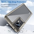 thumbnail image 5 of Case for Xiaomi Mi 12 Phone Case Slim Dropproof [Defend from Drop/Scratch/Slip/Fingerprint] Clear Acrylic Hard Back Soft TPU Bumper Hybrid Phone Cover for Xiaomi Mi 12-Crystal Black, 5 of 8