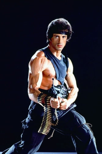 Sylvester Stallone Rambo III 324x36 Poster Grenade Gun - Walmart.com