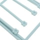 thumbnail image 4 of EeaseMX Ratch de colgantes de toallas plegables rejillas de tela vertical para baño para el baño de cocina (azul claro), 4 of 7