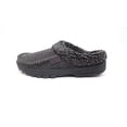 thumbnail image 3 of Dearfoams Memory Foam Mens Slippers Black Medium, 3 of 4