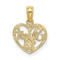 thumbnail image 4 of 14k Yellow Gold SWEET 16 in Heart Charm Pendant, 4 of 4