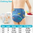 thumbnail image 2 of Toddler Potty Training Pants 4 Pack - 100% Cotton Soft Absorbent Underwear for Boys & Girls, Leak-Proof Washable with Cartoon Characters (Sizes 2T/3T/4T), 2 of 7