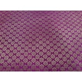 thumbnail image 3 of BROCADE FABRIC MAGENTA PINK X METALLIC GOLD MOTIF 44quot; wide, 3 of 3