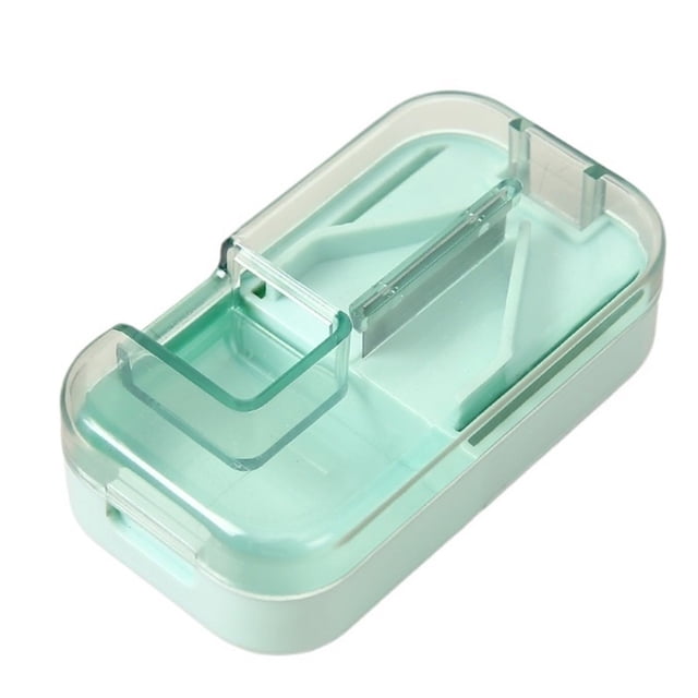 New Pill Cutting Box, Pill Splitter, Cutting Pill, Portable Pill Cutter, Three-In-One Multi-Function Pill Cutting Box