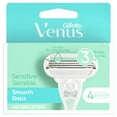 thumbnail image 2 of Gillette Venus Smooth Sensitive Womens Razor Blades Refill, 4 ct, 2 of 8