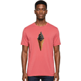 thumbnail image 2 of Black-Ice-Cream-Cone Mens Graphic Tee, 100% Cotton, Casual Summer Wear BAA164, 2 of 2