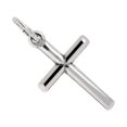 thumbnail image 4 of JewelStop 925 Sterling Silver Finish Polished Tube Cross Pendant -25 mm X 15 mm, 4 of 5