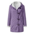 thumbnail image 4 of Abcnature Womens Casual Top Loose and Irregular Hem Plus Size T-Shirt Coat Purple 3XL, 4 of 7