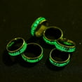 thumbnail image 3 of JAJAFOOK Men 8mm Wide Luminous Effect Stainless Steel Music Piano Ring Glow in The Dark, 3 of 5