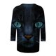 thumbnail image 5 of ICHUANYI Clearance Women's Fashion Easter Printed Loose T-shirt Mid-length 3/4 Sleeves Blouse Round Neck Casual Tops(Black, XXL) ICHUANYI WER2023080906575, 5 of 5