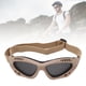 thumbnail image 3 of Gafas de malla de hierro gafas de seguridad resistentes marrones tipo correa con bolsa de almacenamiento para caza ANGGREK Otros, 3 of 8
